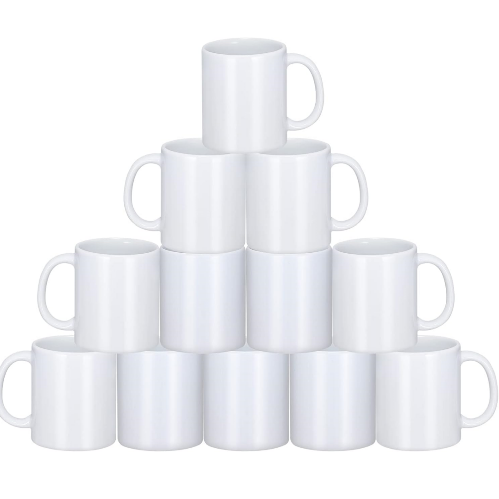 Sublimation Mug White - HTVRONT Kubki do sublimacji, białe ceramiczne