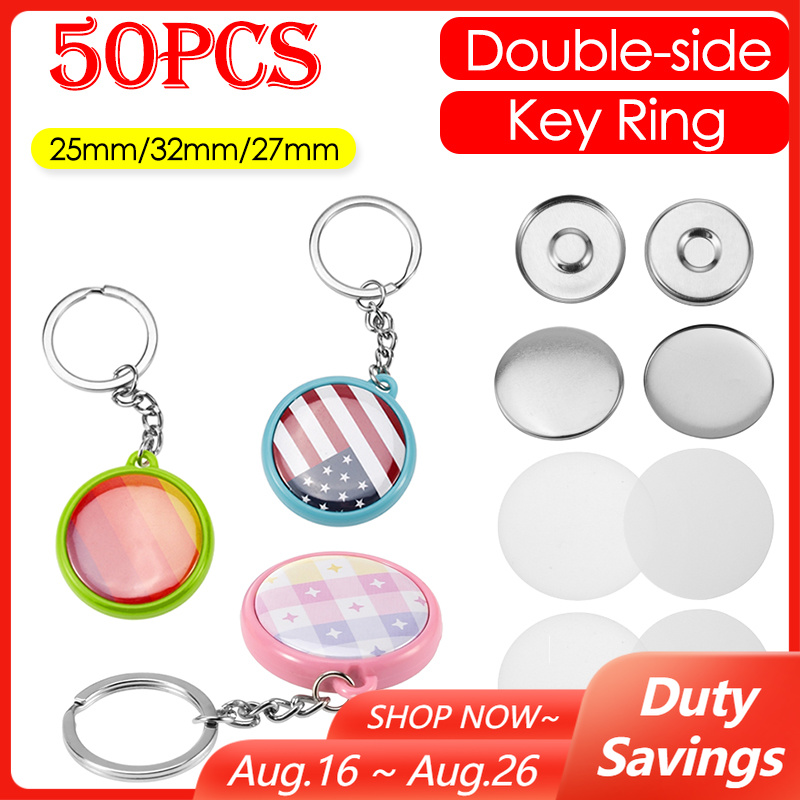 Button Badge Blank - 50 sztuk/zestaw 25mm 32mm 37mm Dwustronne