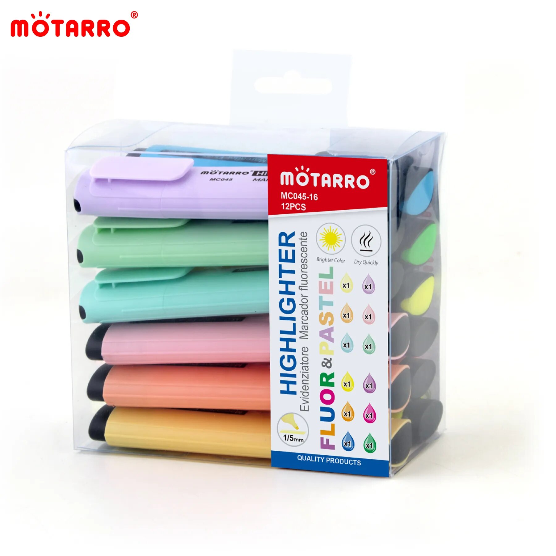 MOTARRO 12 sztuk pudełko pcv m – Stabilo Marker Boss recenzja i cena