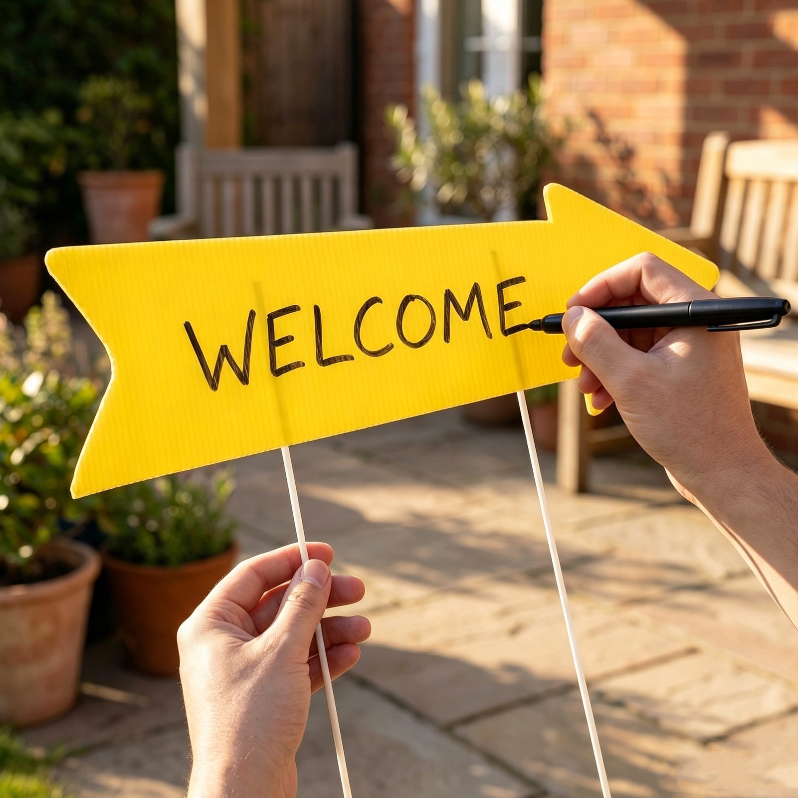 10 sztuk pustych żółtych znacz – Yard Sign Blank recenzja i cena